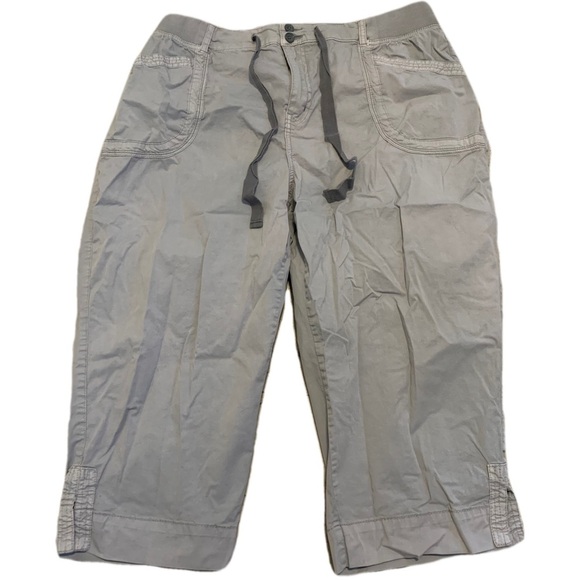 💜 DC Jeans Cropped Cargo Pants - Size 18 - Picture 1 of 6